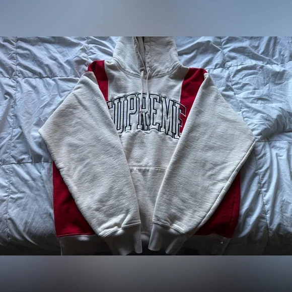 Supreme Paneled Arc Hooded Sweatshirt 'Natural'